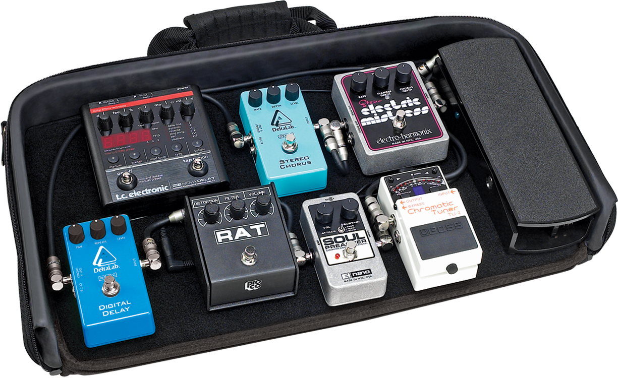 Portable Storage Bag For Electric Guitar Effect Pedal Board - Protective Carrying Case