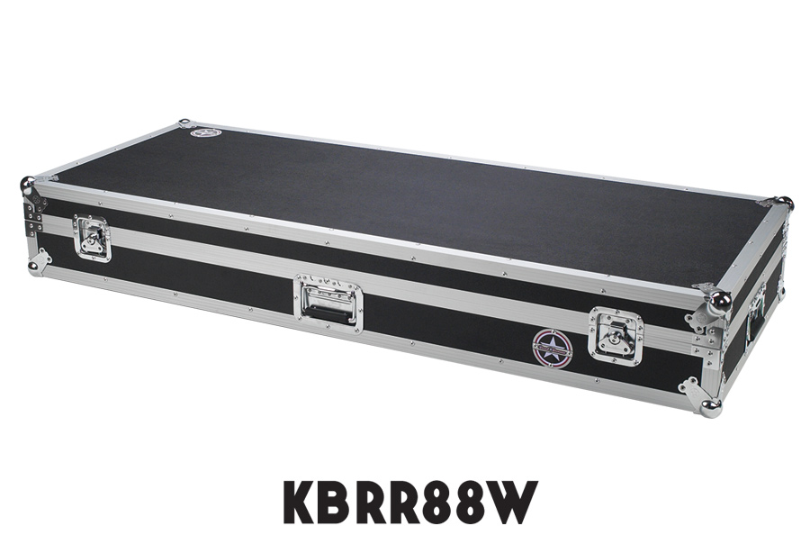 Keyboard Flight Case with Casters KBRR88W