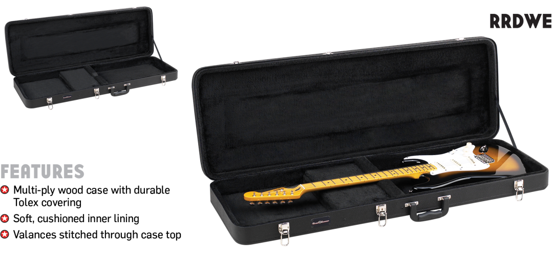 Wood Electric Guitar Case Road Runner RRDWE Electric Guitar Case