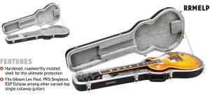ABS Molded Single Guitar Cutaway Guitar Case Road Runner RRMELP